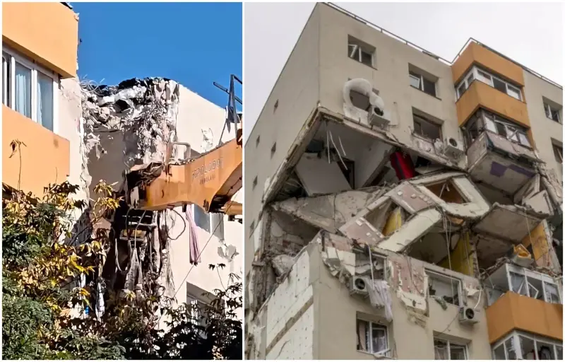 Demolarea blocului din Rahova afectat de explozie: ce se întâmplă